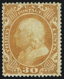 Sale 1014, Lot 1128, 10c-90c 1857-60 Issue (Scott 31-39)