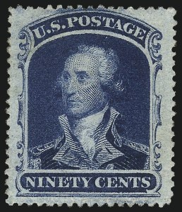 Sale 1014, Lot 1129, 10c-90c 1857-60 Issue (Scott 31-39)