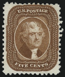 Sale 1014, Lot 1146, 1c-90 1875 Reprint of 1857 Issue (Scott 40-47)