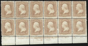 Sale 1014, Lot 1173, 1861-66 Issue (Scott 56-66a)