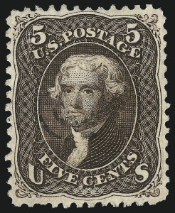 Sale 1014, Lot 1215, 1861-66 Issue (Scott 72-78b)