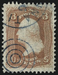 Sale 1014, Lot 1247, 1867-68 Grilled Issue (Scott 92-101)