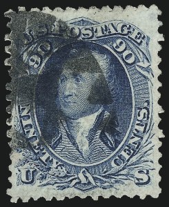 Sale 1014, Lot 1263, 1867-68 Grilled Issue (Scott 92-101)