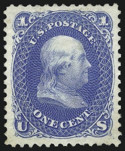 Sale 1014, Lot 1265, 1875 Re-Issue of 1861-66 Issue (Scott 102-111)