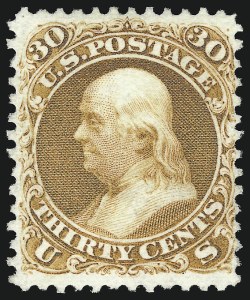 Sale 1014, Lot 1280, 1875 Re-Issue of 1861-66 Issue (Scott 102-111)