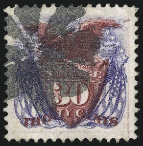 Sale 1014, Lot 1314, 24c-90c 1869 Pictorial Issue (Scott 120-122)