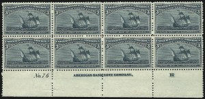 Sale 1014, Lot 1479, 1c-4c 1893 Columbian Issue (Scott 230-233)