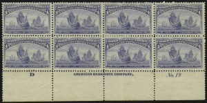 Sale 1014, Lot 1482, 1c-4c 1893 Columbian Issue (Scott 230-233)