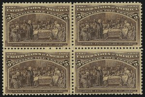 Sale 1014, Lot 1487, 5c-15c 1893 Columbian Issue (Scott 234-238)