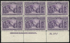 Sale 1014, Lot 1489, 5c-15c 1893 Columbian Issue (Scott 234-238)