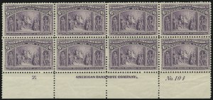 Sale 1014, Lot 1490, 5c-15c 1893 Columbian Issue (Scott 234-238)