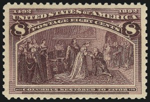 Sale 1014, Lot 1492, 5c-15c 1893 Columbian Issue (Scott 234-238)