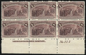 Sale 1014, Lot 1495, 5c-15c 1893 Columbian Issue (Scott 234-238)