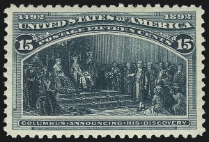 Sale Number 1014, Lot Number 1504, 5c-15c 1893 Columbian Issue (Scott 234-238)