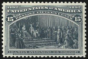 Sale 1014, Lot 1505, 5c-15c 1893 Columbian Issue (Scott 234-238)