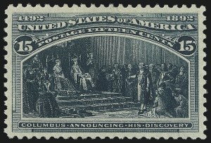 Sale 1014, Lot 1506, 5c-15c 1893 Columbian Issue (Scott 234-238)