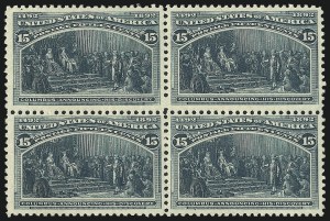 Sale 1014, Lot 1509, 5c-15c 1893 Columbian Issue (Scott 234-238)