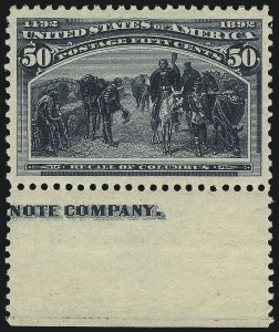 Sale 1014, Lot 1521, 30c-50c 1893 Columbian Issue (Scott 239-240)