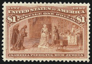Sale 1014, Lot 1533, $1.00-$3.00 1893 Columbian Issue (Scott 241-243)