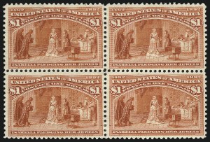 Sale 1014, Lot 1534, $1.00-$3.00 1893 Columbian Issue (Scott 241-243)