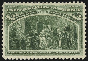 Sale 1014, Lot 1549, $1.00-$3.00 1893 Columbian Issue (Scott 241-243)