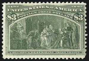 Sale 1014, Lot 1550, $1.00-$3.00 1893 Columbian Issue (Scott 241-243)