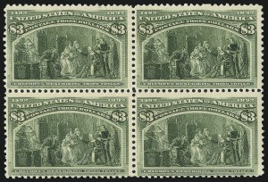 Sale 1014, Lot 1551, $1.00-$3.00 1893 Columbian Issue (Scott 241-243)