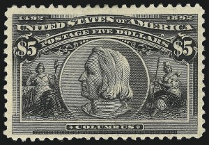 Sale 1014, Lot 1566, $4.00-$5.00 1893 Columbian Issue (Scott 244-245)