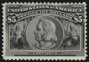 Sale 1014, Lot 1567, $4.00-$5.00 1893 Columbian Issue (Scott 244-245)
