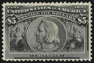 Sale 1014, Lot 1569, $4.00-$5.00 1893 Columbian Issue (Scott 244-245)