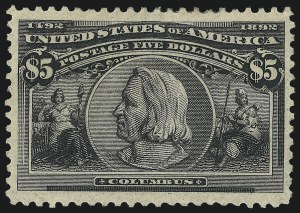 Sale 1014, Lot 1571, $4.00-$5.00 1893 Columbian Issue (Scott 244-245)