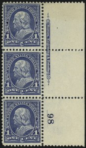 Sale 1014, Lot 1575, 1894 Unwatermarked Bureau Issue (Scott 247-263)