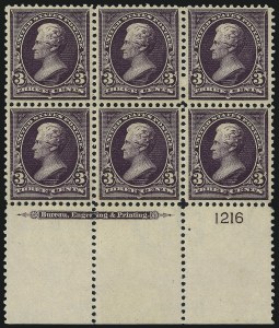 Sale 1014, Lot 1605, 1895-97 Watermarked Bureau Issues (Scott 264-282C)
