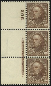 Sale 1014, Lot 1624, 1895-97 Watermarked Bureau Issues (Scott 264-282C)