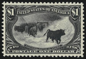Sale 1014, Lot 1653, $1.00-$2.00 1898 Trans-Mississippi Issue (Scott 292-293)