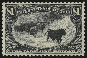 Sale 1014, Lot 1655, $1.00-$2.00 1898 Trans-Mississippi Issue (Scott 292-293)