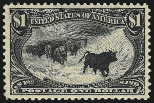 Sale 1014, Lot 1656, $1.00-$2.00 1898 Trans-Mississippi Issue (Scott 292-293)