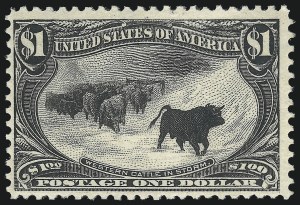 Sale 1014, Lot 1659, $1.00-$2.00 1898 Trans-Mississippi Issue (Scott 292-293)
