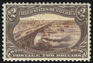 Sale 1014, Lot 1668, $1.00-$2.00 1898 Trans-Mississippi Issue (Scott 292-293)