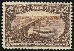 Sale 1014, Lot 1680, $1.00-$2.00 1898 Trans-Mississippi Issue (Scott 292-293)