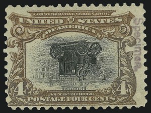 Sale 1014, Lot 1711, 1901 Pan-American Issue Inverts (Scott 294a, 295a, 296a, 296a-S)