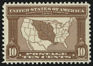 Sale 1014, Lot 1758, 1904 Louisiana Purchase, Jamestown Issues (Scott 323-330)