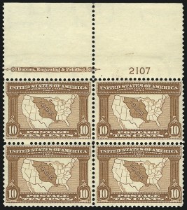 Sale 1014, Lot 1761, 1904 Louisiana Purchase, Jamestown Issues (Scott 323-330)