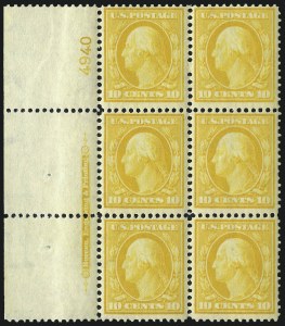 Sale 1014, Lot 1775, 1908-10 Washington-Franklin Issue (Scott 333-347)