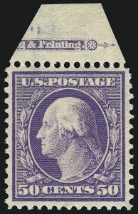 Sale 1014, Lot 1780, 1908-10 Washington-Franklin Issue (Scott 333-347)