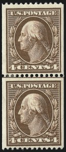 Sale 1014, Lot 1787, 1908-10 Washington-Franklin Issue Coils (Scott 348-356)