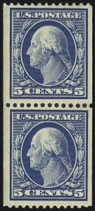 Sale 1014, Lot 1790, 1908-10 Washington-Franklin Issue Coils (Scott 348-356)