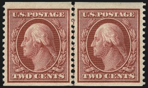 Sale 1014, Lot 1795, 1908-10 Washington-Franklin Issue Coils (Scott 348-356)