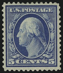 Sale 1014, Lot 1806, 1909 Washington-Franklin Bluish Paper, Incl. 4c and 8c (Scott 357-366)
