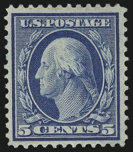 Sale 1014, Lot 1807, 1909 Washington-Franklin Bluish Paper, Incl. 4c and 8c (Scott 357-366)